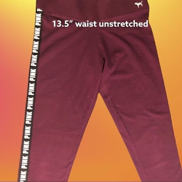 Pink Purple Eggplant Yoga Leggings - Picture 4 of 7